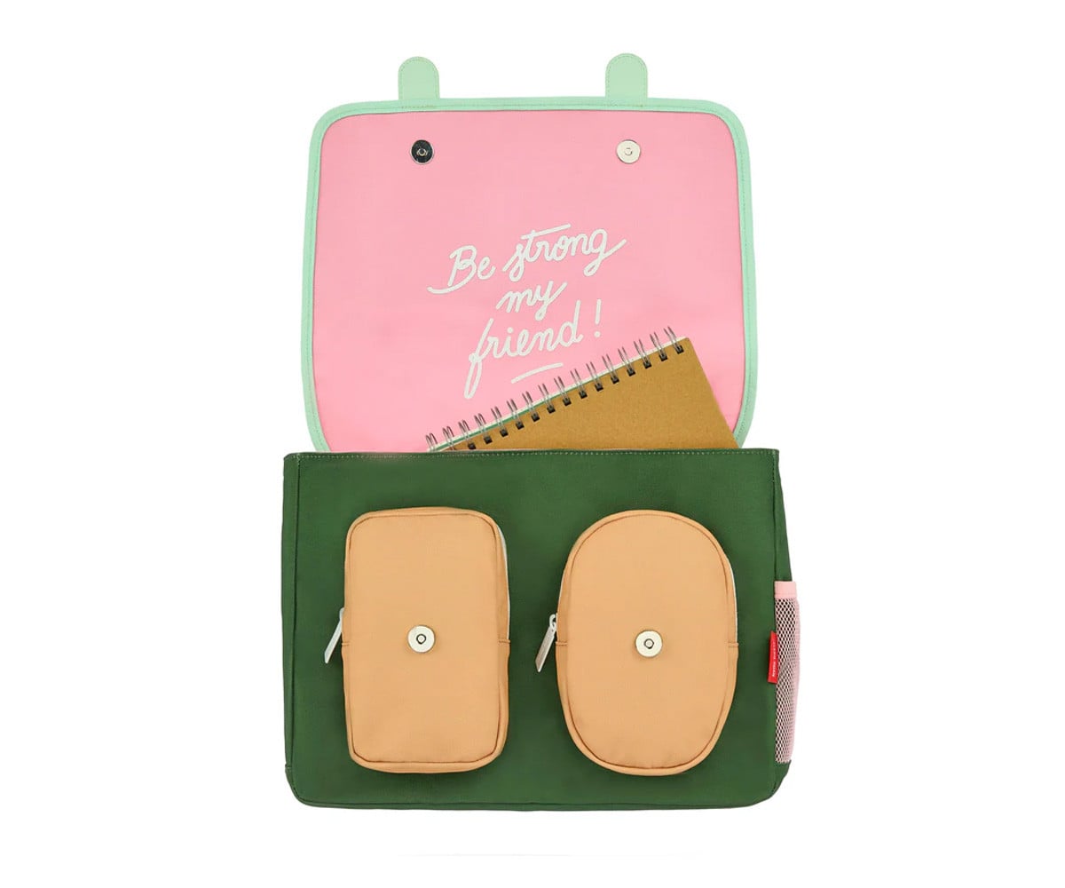 Mochila Escolar Mini Solapa Bubblegum