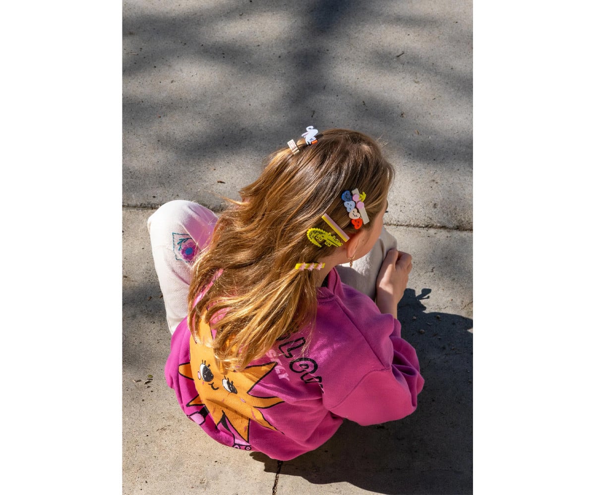 2 Barrettes Dancing Hearts
