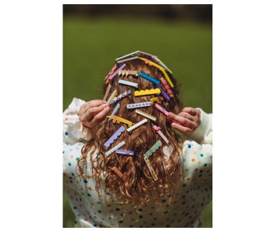 2 Barrettes Dancing Hearts