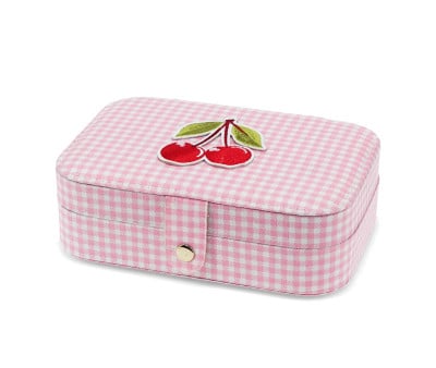 Portagioie Pink Gingham Cherry