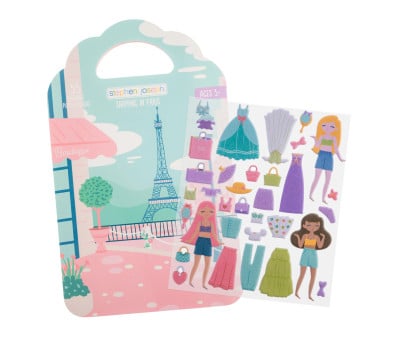 Livro de adesivos de gel reutilizáveis Paris 