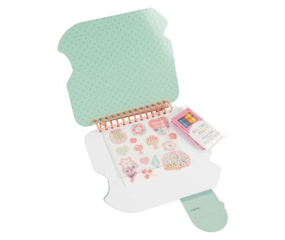 Cuaderno con Pegatinas y Crayones Erizo