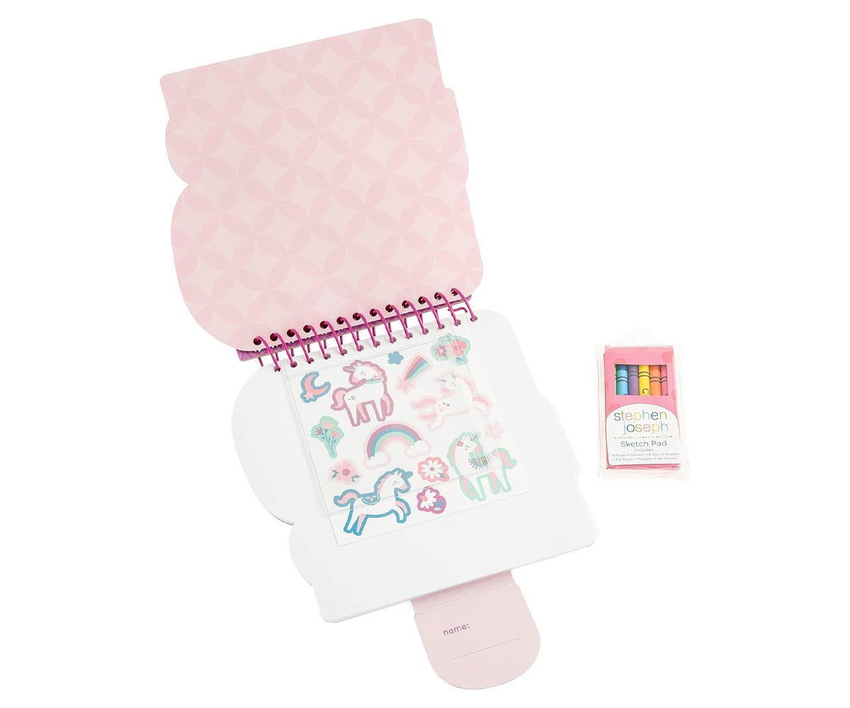 Cuaderno con Pegatinas y Crayones Unicornio