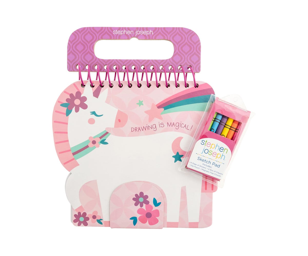 Cuaderno con Pegatinas y Crayones Unicornio