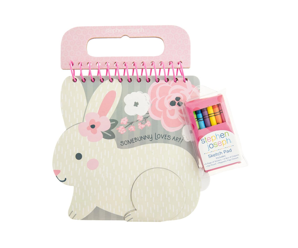 Cuaderno con Pegatinas y Crayones Conejo