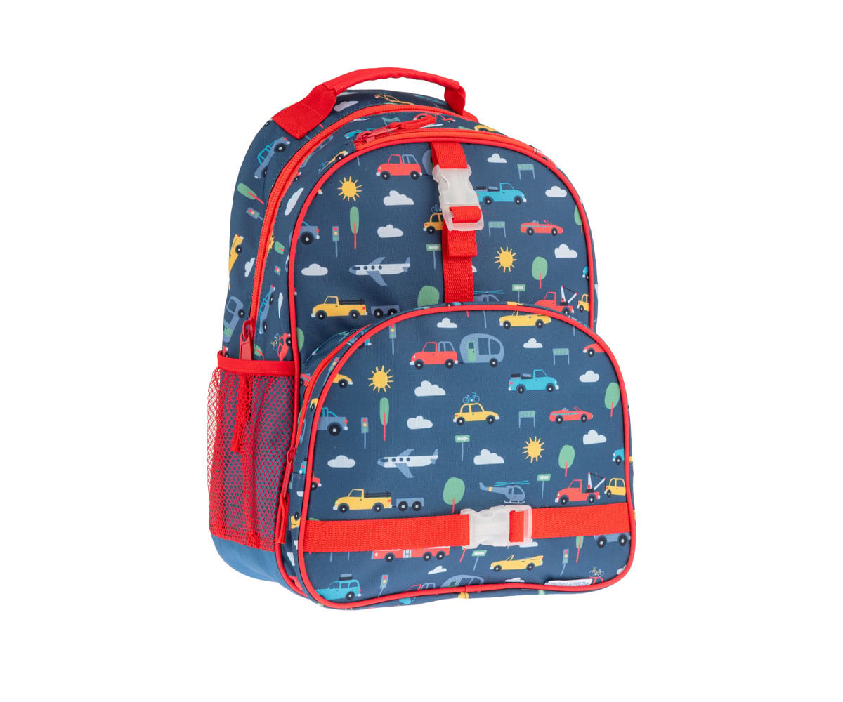 Mochila Escolar All Over Vehículos Personalizable