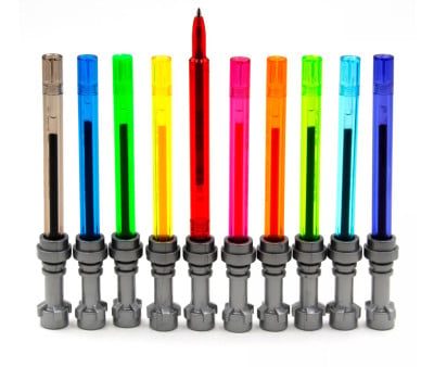 10 canetas de gel LEGO® Stars Wars Lightsabre
