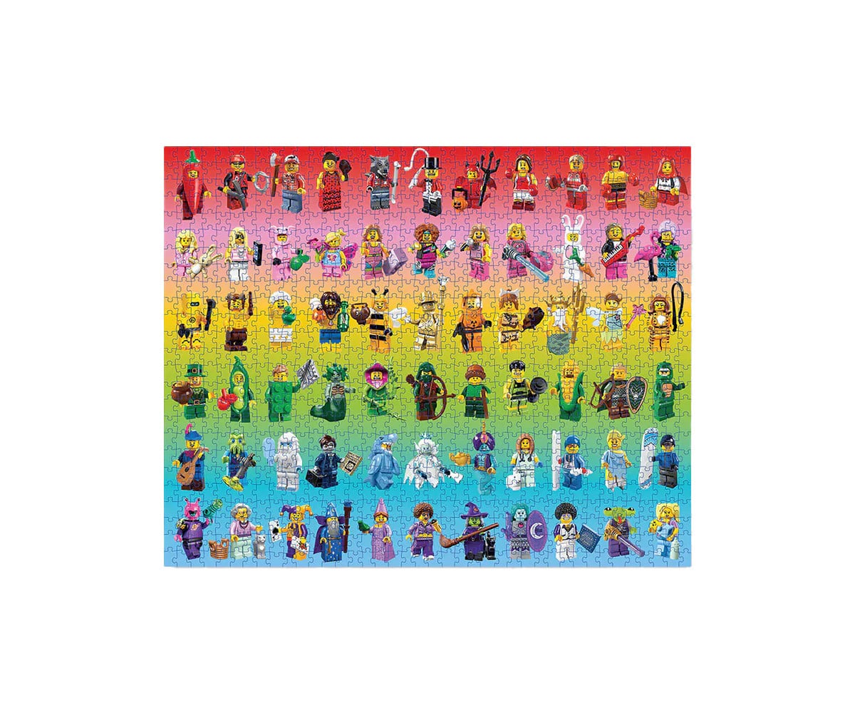 Puzzle LEGO® Rainbow Minifigure 1000 pezzi
