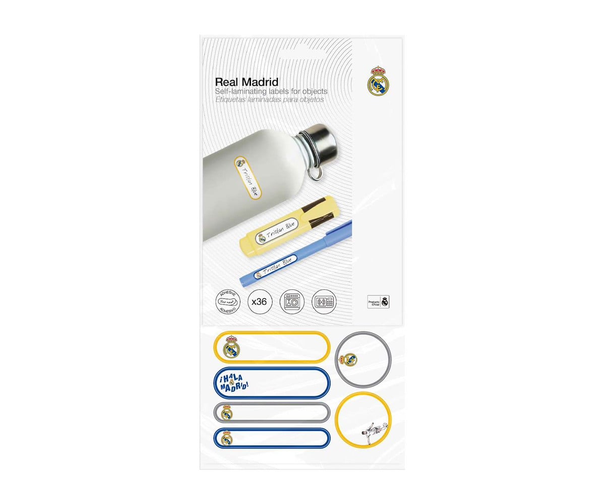 Etichette Adesive Laminate per Oggetti Mine Real Madrid
