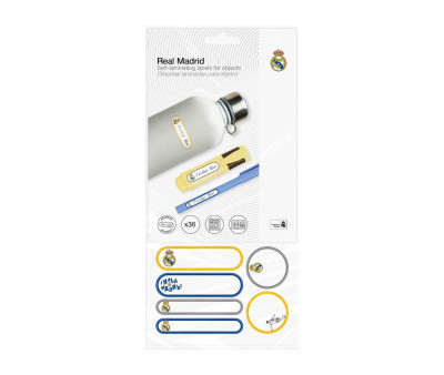 Etichette Adesive Laminate per Oggetti Mine Real Madrid