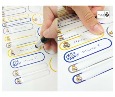Etichette Adesive Laminate per Oggetti Mine Real Madrid