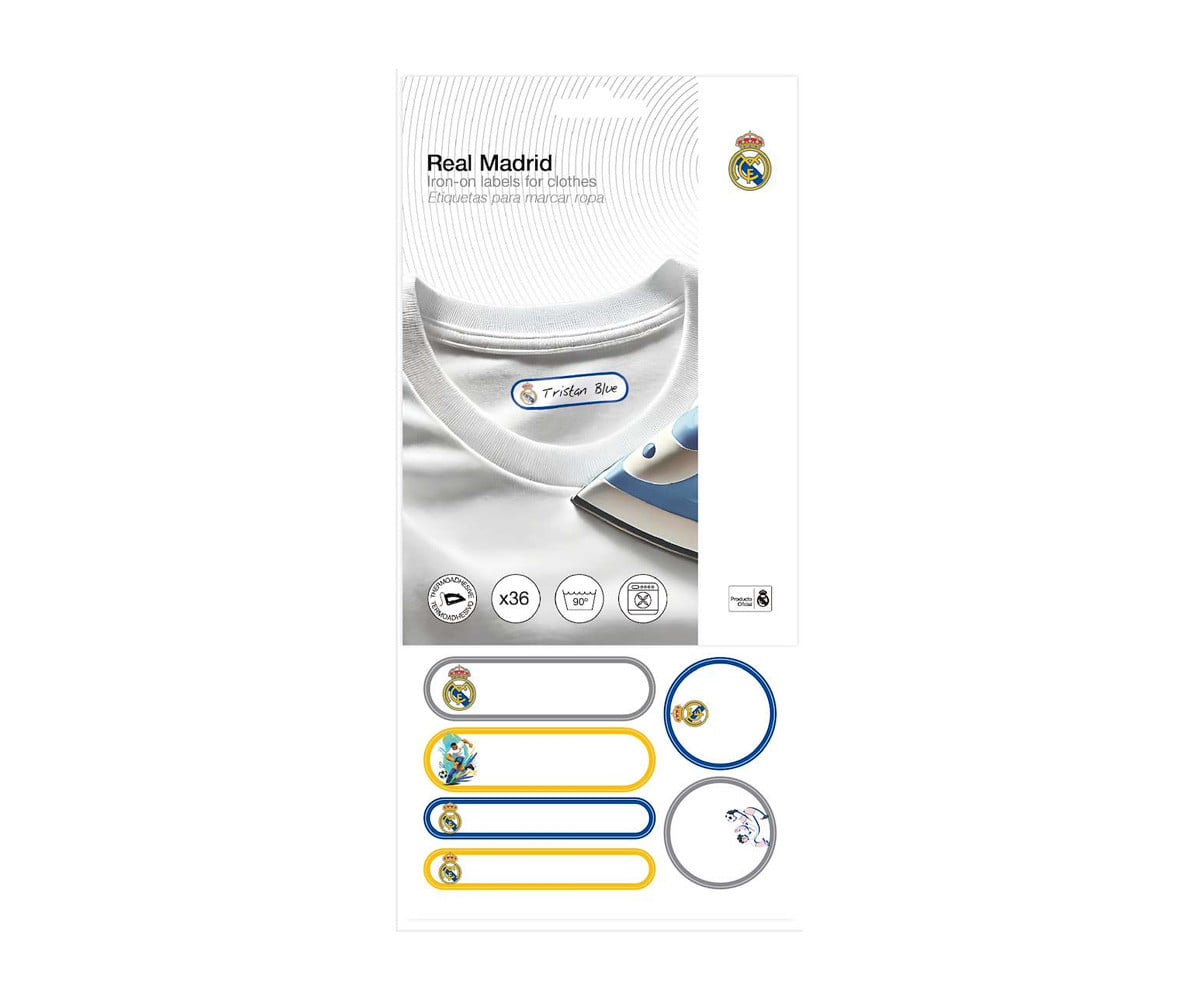 Etichette Termoadesive per Vestiti Real Madrid