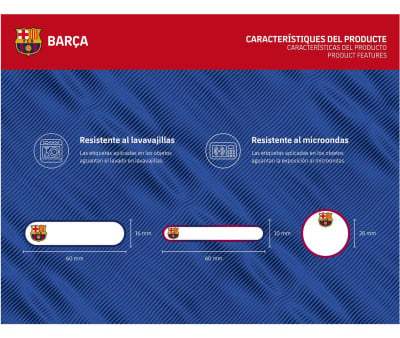 Etichette Adesive Laminate per Oggetti Mine FC.Barcelona