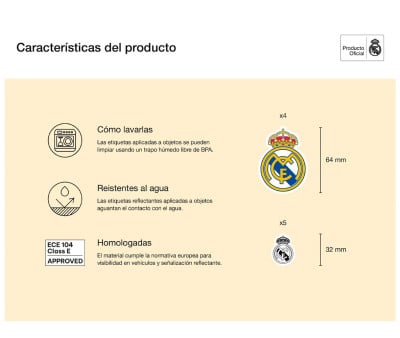 Etichette Riflettenti Real Madrid