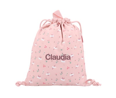 Sacca-Zaino Tela Tutete Blossom Birds Personalizzabile