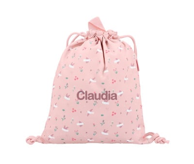Sacca-Zaino Tela Tutete Blossom Birds Personalizzabile