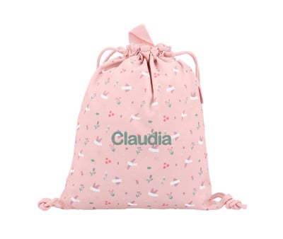 Sacca-Zaino Tela Tutete Blossom Birds Personalizzabile