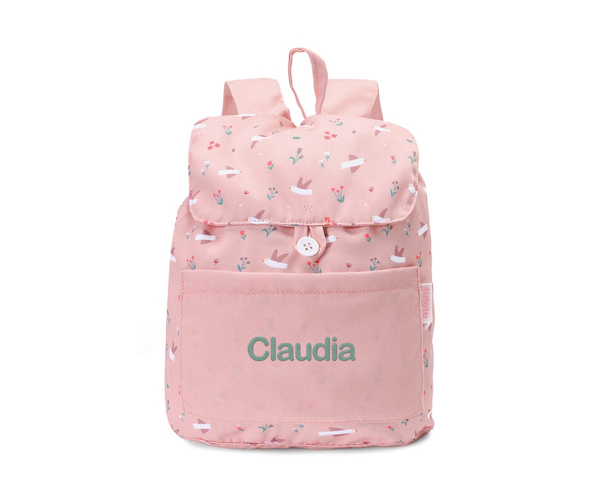 Zaino Piccolo Tela Tutete Blossom Birds Personalizzabile