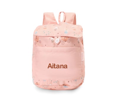 Mochila Tela Pequeña Mouse Fairies Personalizable