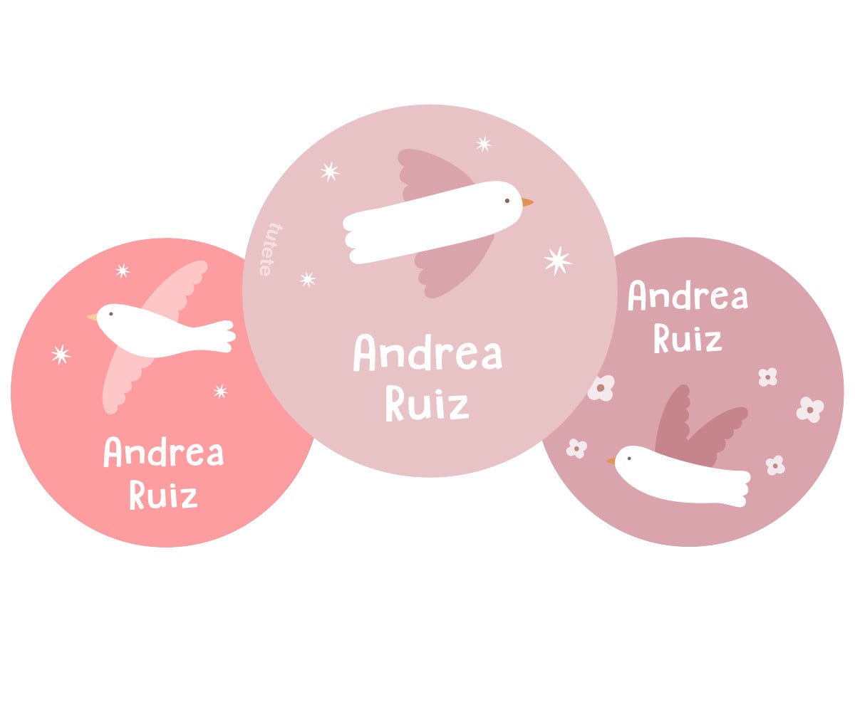 Pack 3 Chapas Personalizadas Blossom Birds