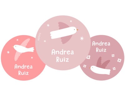 Pack 3 Chapas Personalizadas Blossom Birds