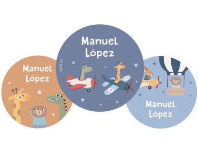 Pack 3 Chapas Personalizadas Planes