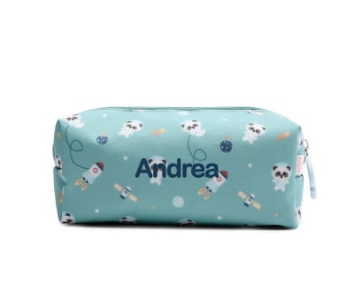 Estuche Pandas in Space Personalizable