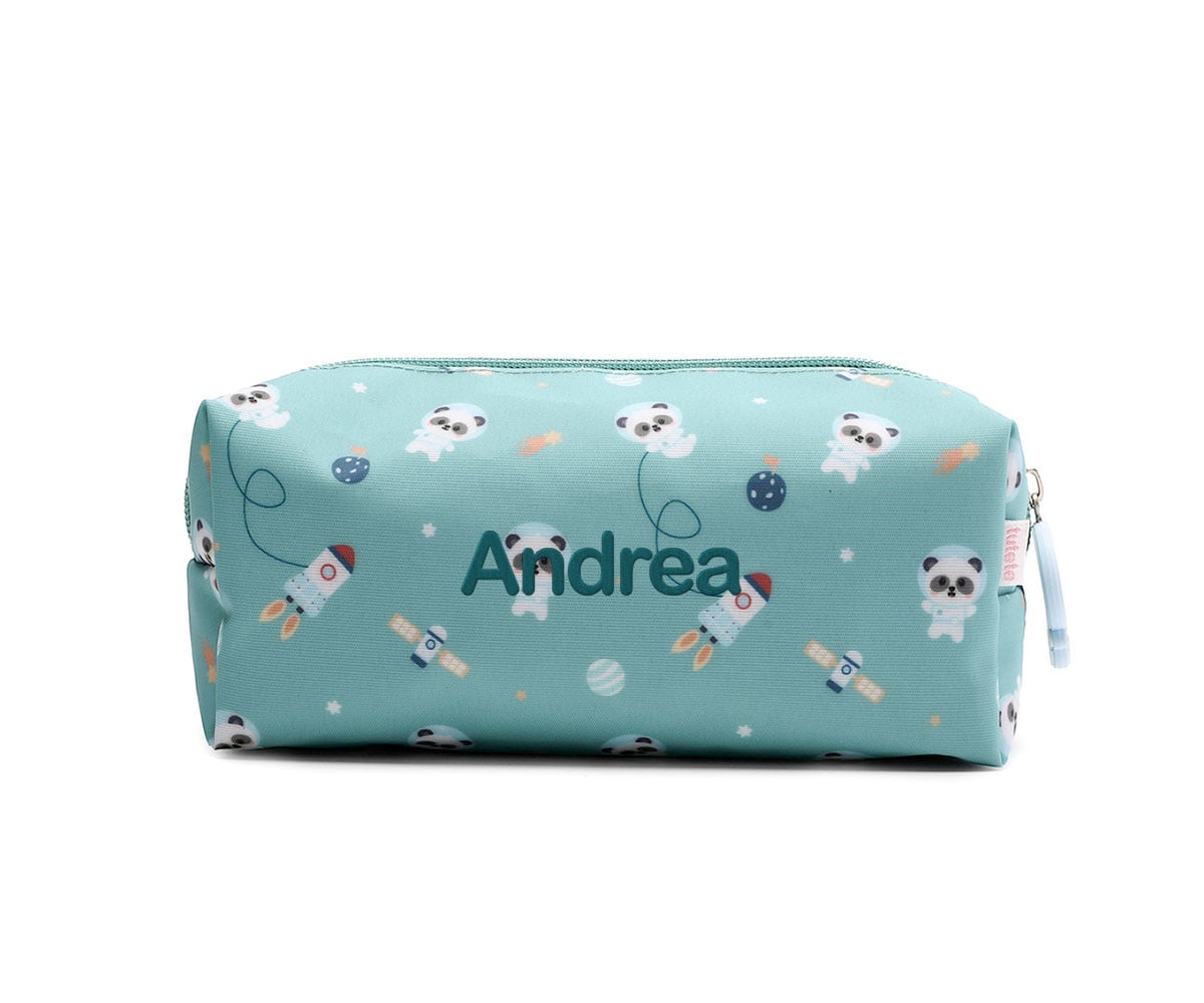 Estuche Pandas in Space Personalizable