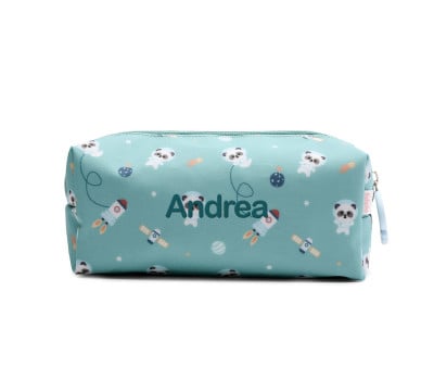 Estuche Pandas in Space Personalizable