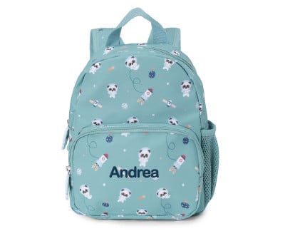 Mochila Infantil Pandas in Space Personalizable