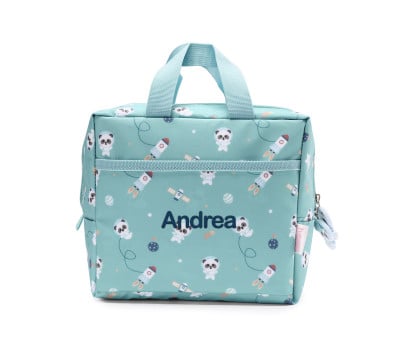 Borsa Termica Merenda Tutete Pandas in Space Personalizzabile