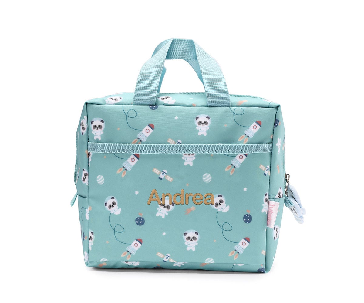 Borsa Termica Merenda Tutete Pandas in Space Personalizzabile