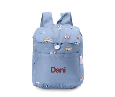 Zaino Piccolo Tela Tutete Planes Personalizzabile