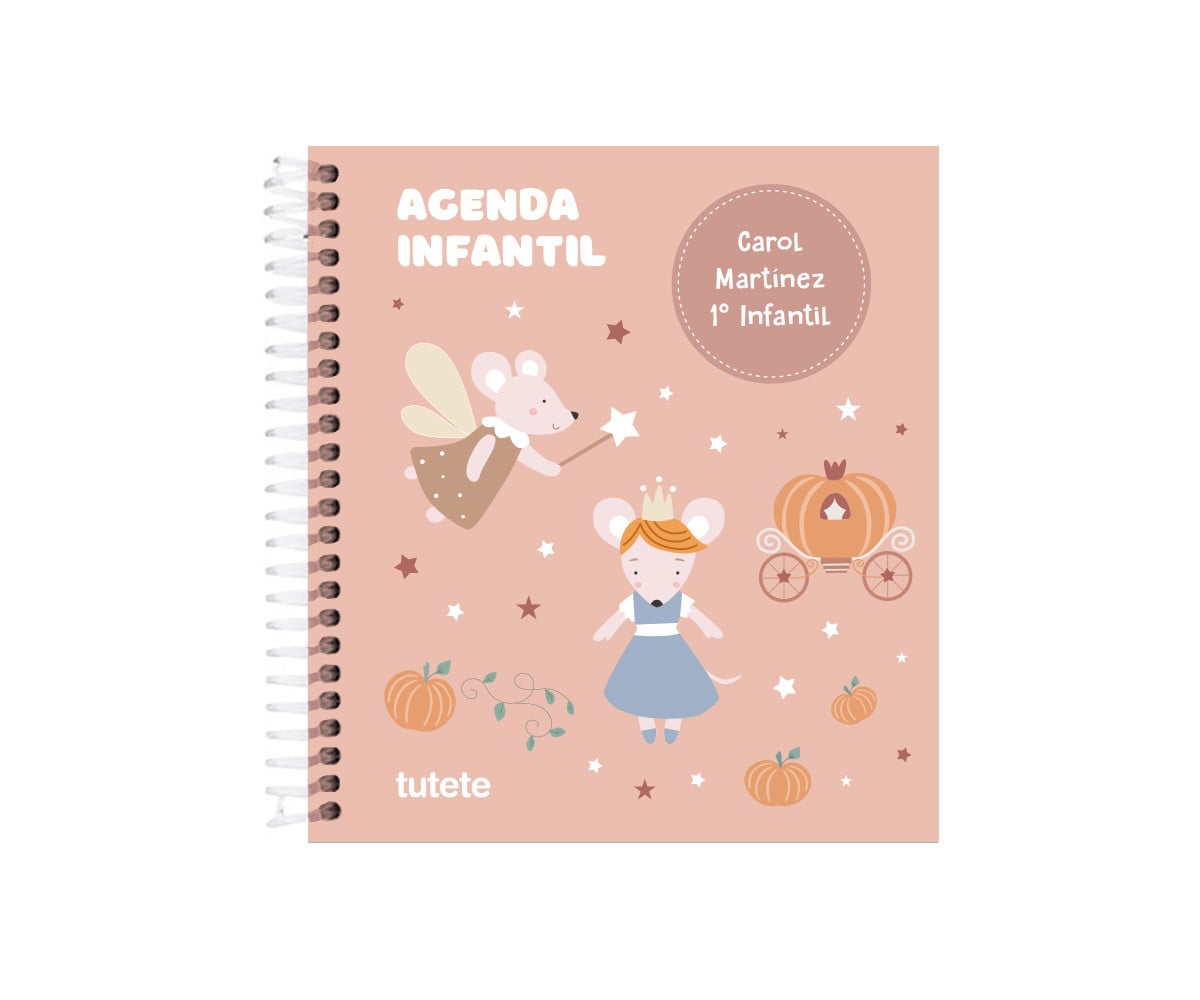 Pequeña Agenda Guardería Personalizable Mouse Fairies