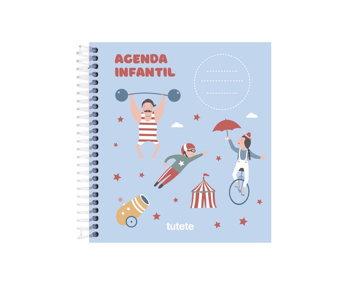 Pequeña Agenda Guardería Personalizable Circus Show