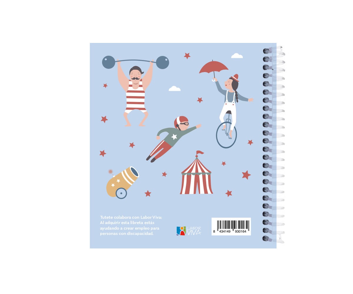 Pequeña Agenda Guardería Personalizable Circus Show