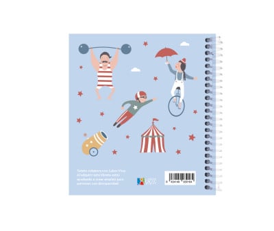 Pequeña Agenda Guardería Personalizable Circus Show