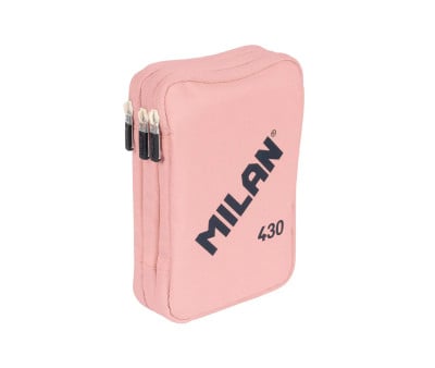 Astuccio Plumier Triplo Completo Rosa MILAN 430 since 1918