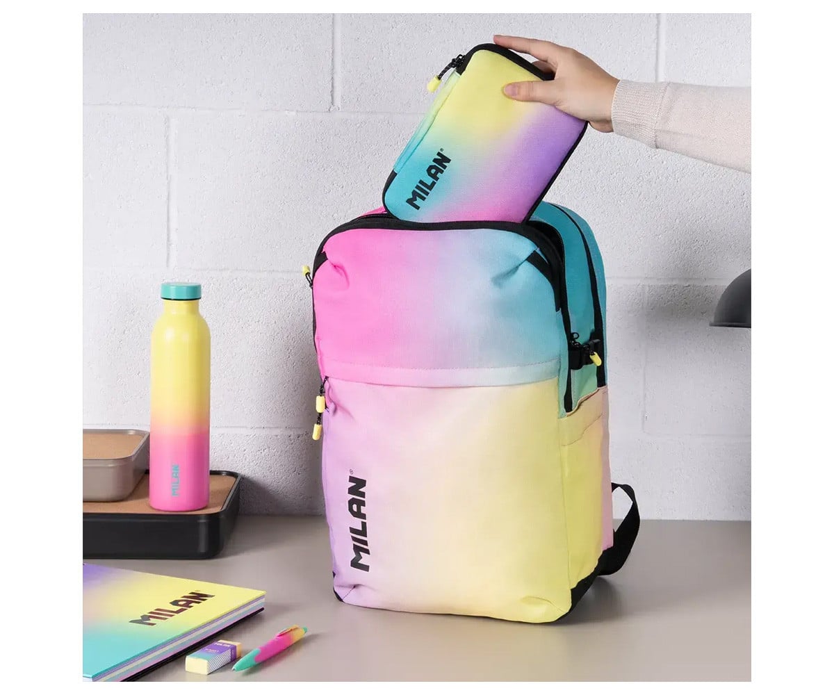 Mochila escolar personalizável Sunset Black