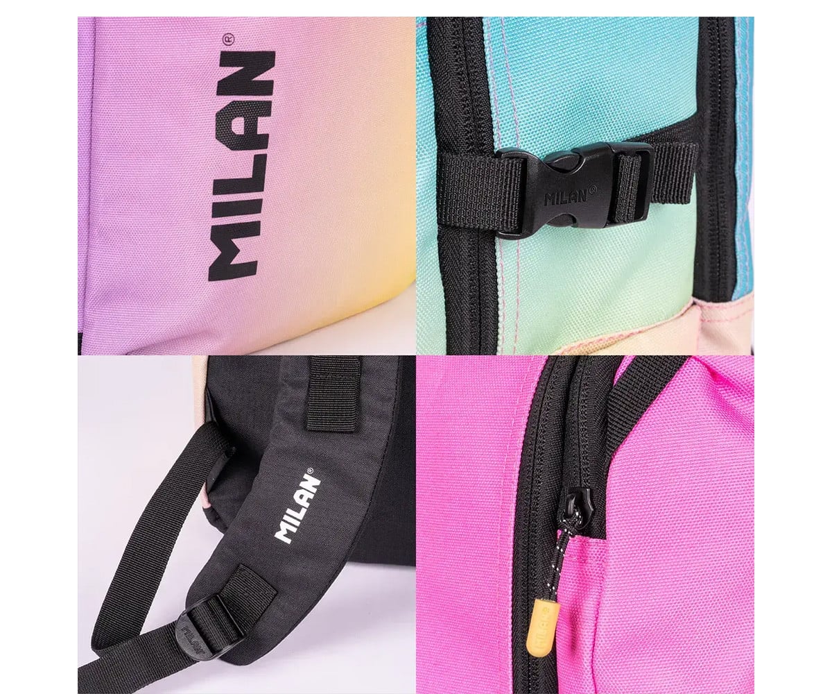 Mochila escolar personalizável Sunset Black