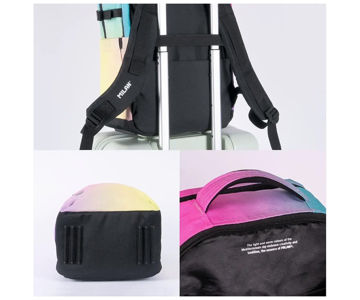 Mochila escolar personalizável Sunset Black