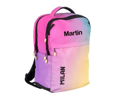 Mochila escolar personalizável Sunset Black