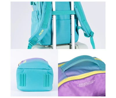 Mochila escolar personalizável Sunset Turquoise