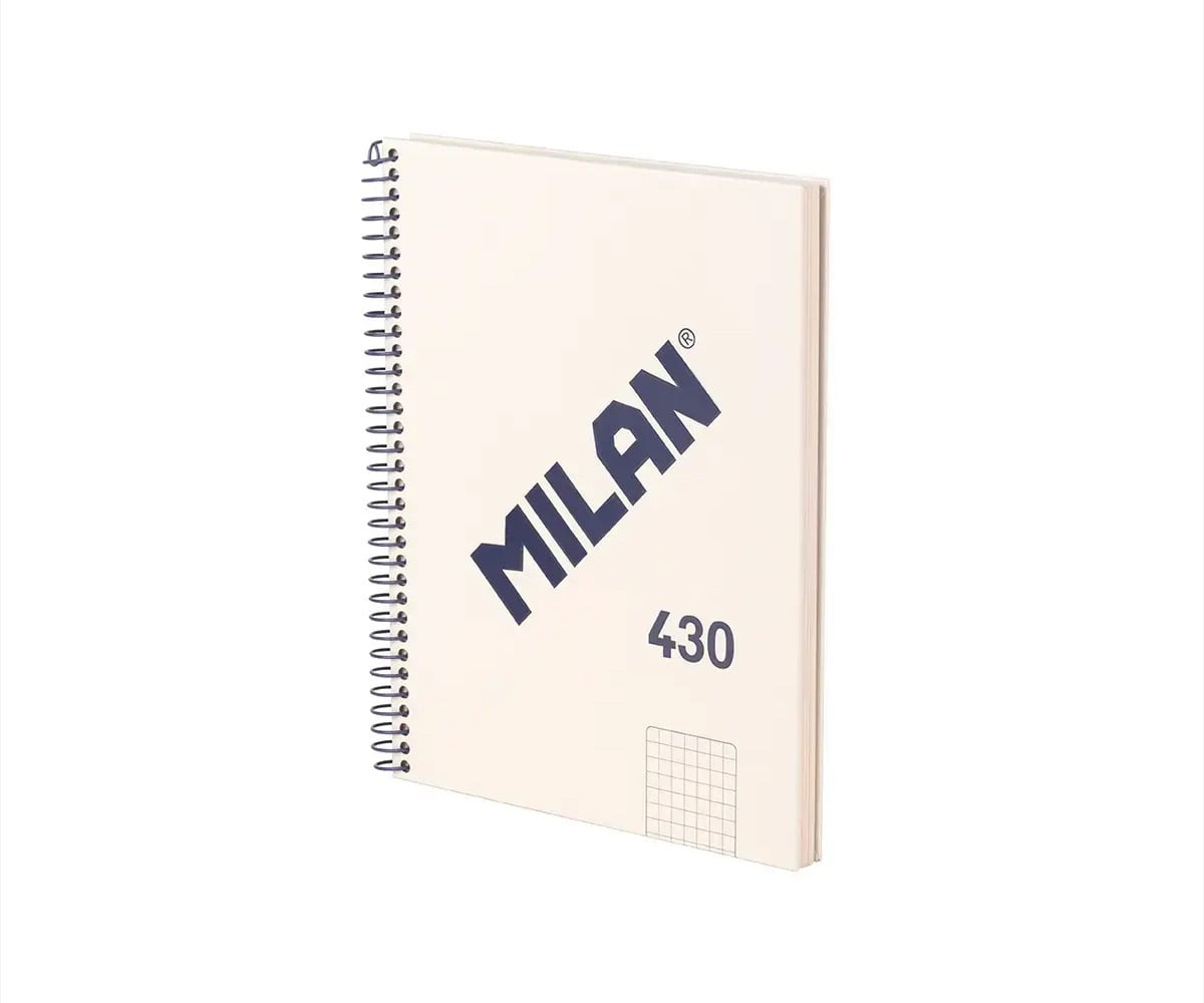 Cuaderno A5 con Tapa Dura Beige MILAN 340 Since 1918