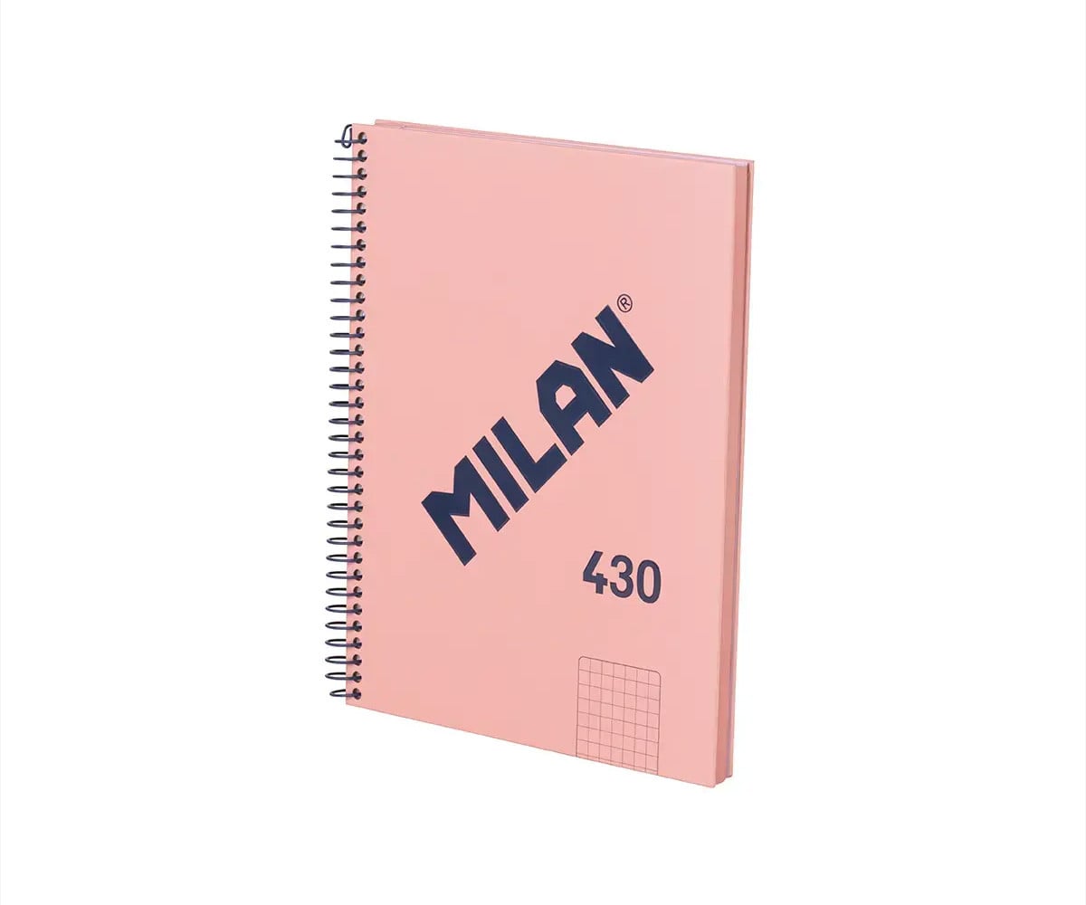 Quadero Spirale A5 Rosa MILAN 340 Since 1918