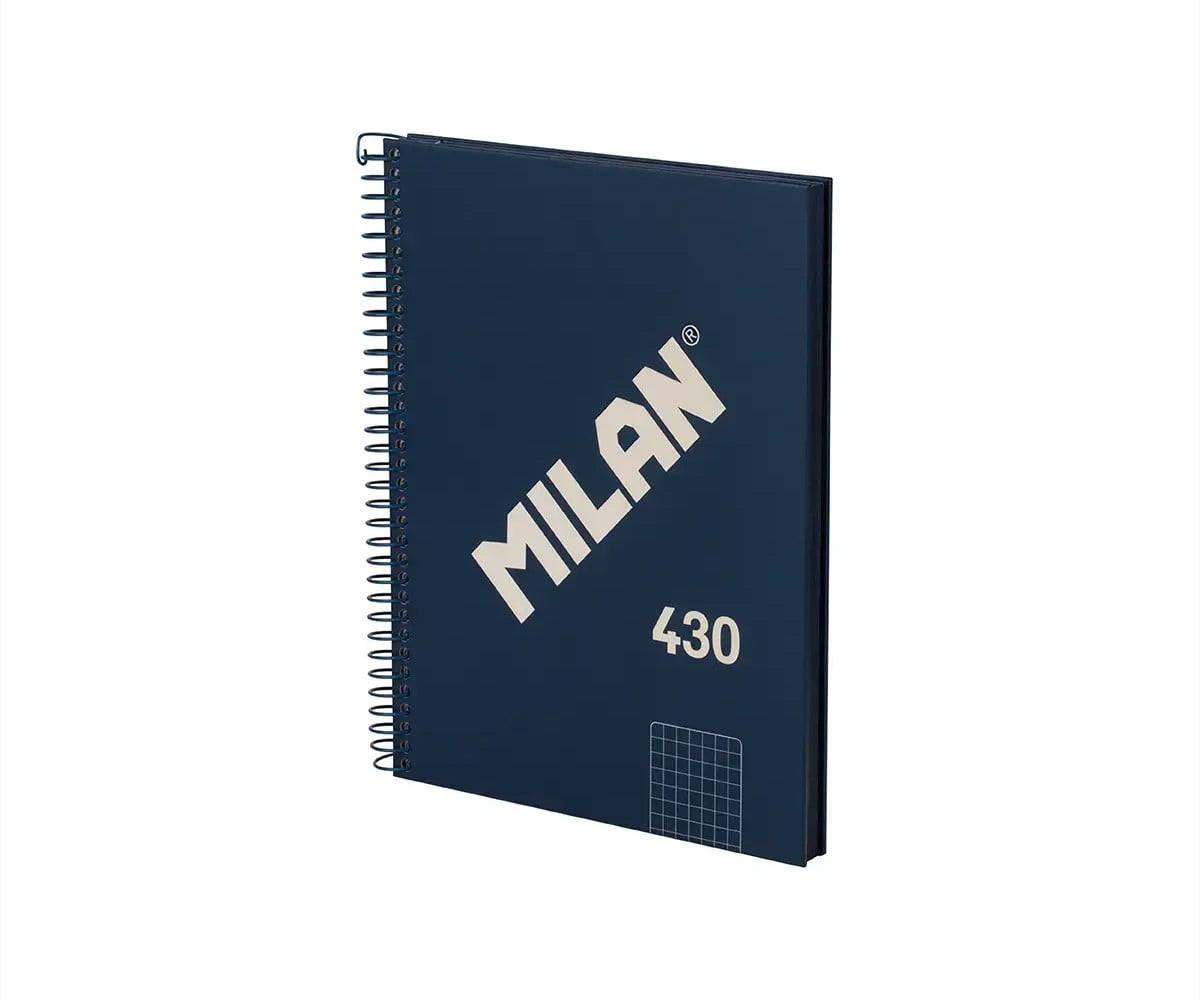 Cuaderno A5 con Tapa Dura Azul MILAN 340 Since 1918