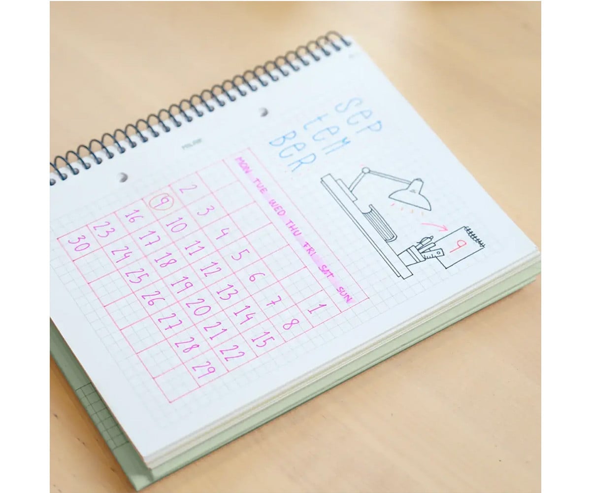 Cuaderno A5 con Tapa Dura Verde MILAN 340 Since 1918