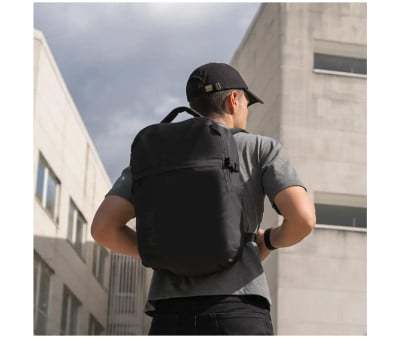 Mochila escolar personalizável Shadow Black