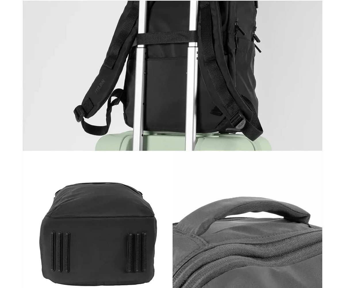 Mochila escolar personalizável Shadow Black
