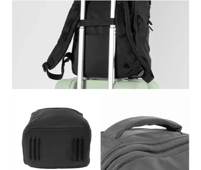 Mochila escolar personalizável Shadow Black